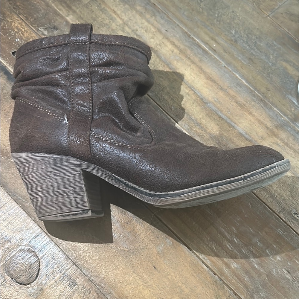 Rocket Dog Brown Western Ankle Booties